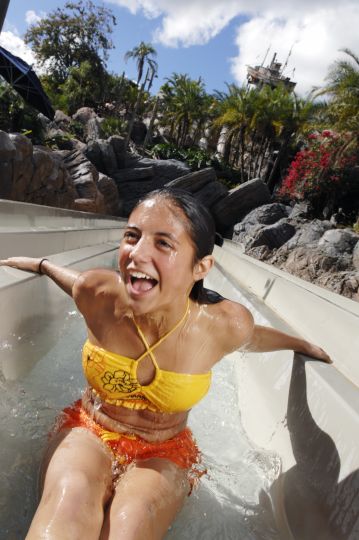 Humunga Kowabunga at Disney’s Typhoon Lagoon is awesome. A great waterslide. Groups save by getting discount water park tickets with Orlando Group Getaways.