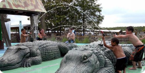 Gatorland play area at Gatorland, one of the smaller Orlando attractions.