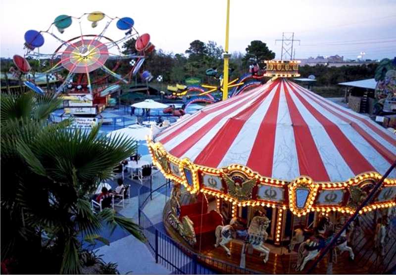 The carosel at the fun spot orlando. get cheap tickets and discounts for groups. call orlando group getaways.