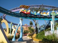 The High in the Sky Trolley Train Ride is fun for the little one. Located in the Dr. Suess area of the Islands of Adventure theme park